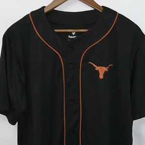 Fanatics, TEXAS Longhorn Baseball Jersey, Size Large